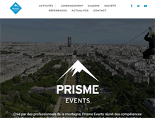 Tablet Screenshot of prisme-events.com